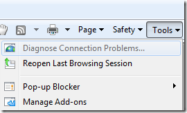 Internet Explorer 8: Manage Add-ons