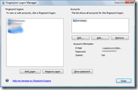 DigitalPersona Personal Fingerprint Logon Manager