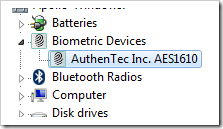 AuthenTec AES1610 